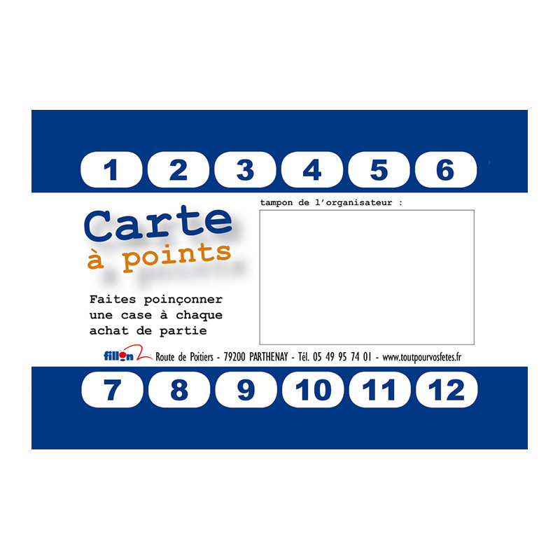 50 cartes à points