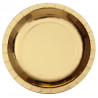 Assiettes brillantes or