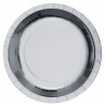 Assiettes Brillantes Argent