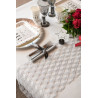 Chemin de table lurex argent