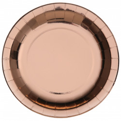 Assiettes brillantes rose gold