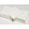 200 serviettes unies, blanc, 1 pli