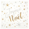 20 Serviettes Joyeux Noël Étoilé