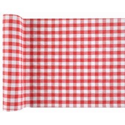 50 serviettes en papier motif Vichy