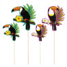 4 Bâtonnets Cocktail Toucan