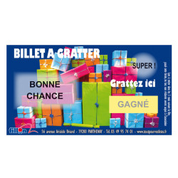 60 billets à gratter «GAGNÉ»