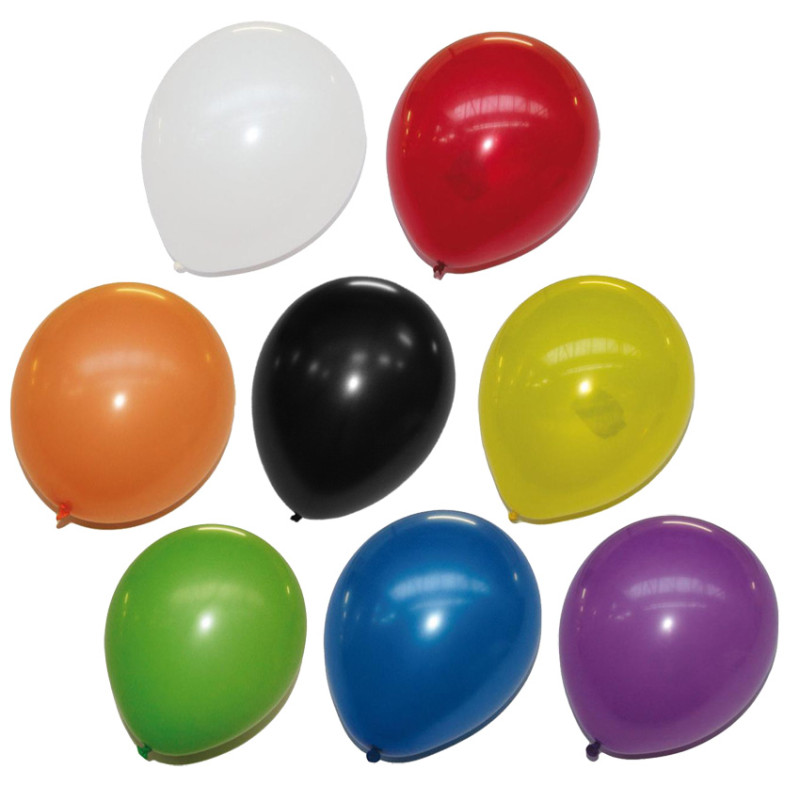 24 ballons latex couleur uni