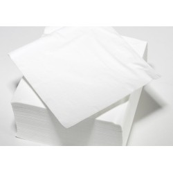 100 serviettes blanches