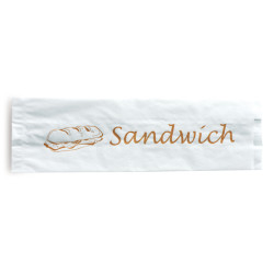 100 Sacs sandwich blanc