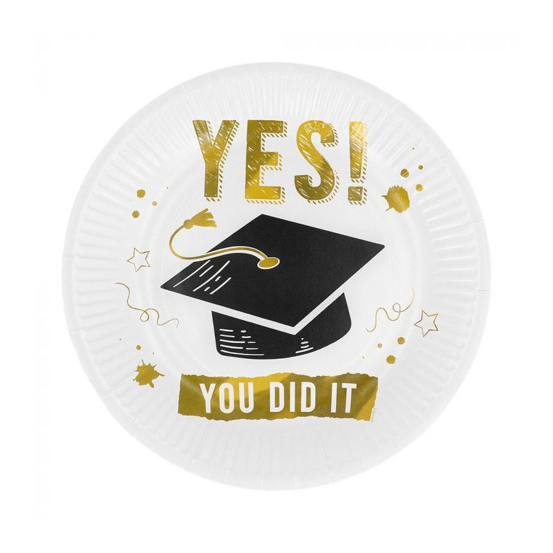 8 Assiettes " YES ! You Did It" 