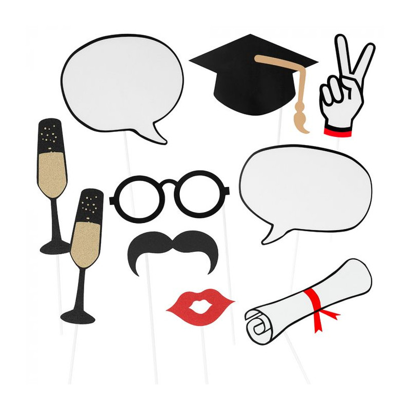 10 Accessoires Photo Graduation