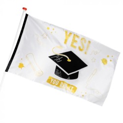 Drapeau Polysester " YES ! You Did It" 