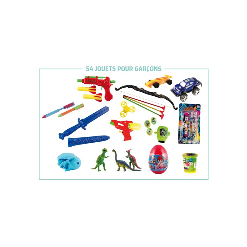 54 jouets mini-prix pour les garçons