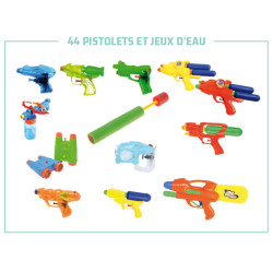 44 pistolets et jeux d'eau