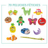 70 peluches fétiches assorties