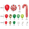 Kit déco 81 ballons Noël