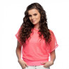 TOP EN RESILLE ROSE FLUO