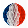 Boule festonnée tricolore