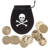 Bourse de Pirate avec 12 pièces de monnaie