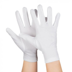 Gants courts blanc