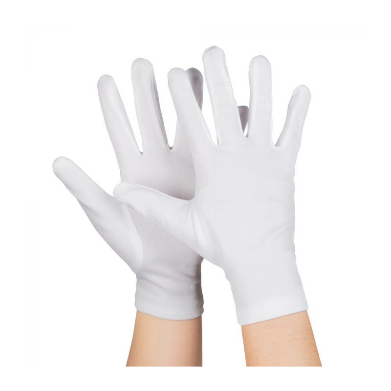 Gants courts blanc