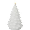 Bougie led sapin blanc