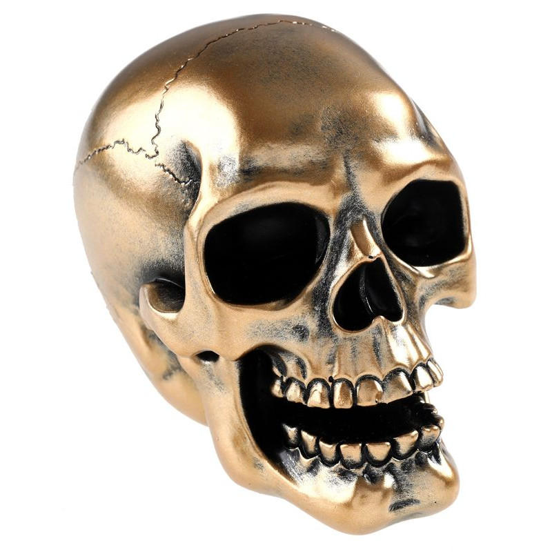 Tête de mort or