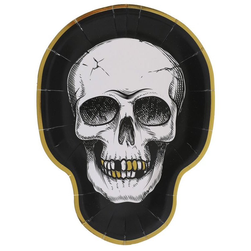 10 assiettes squelette