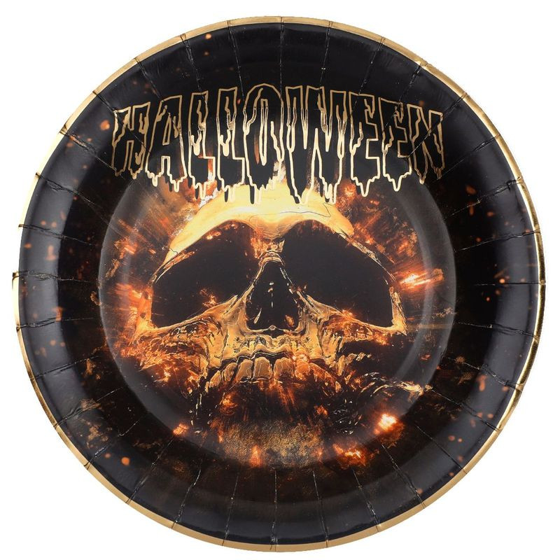 10 assiettes skull