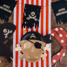 8 Assiettes pirate kraft