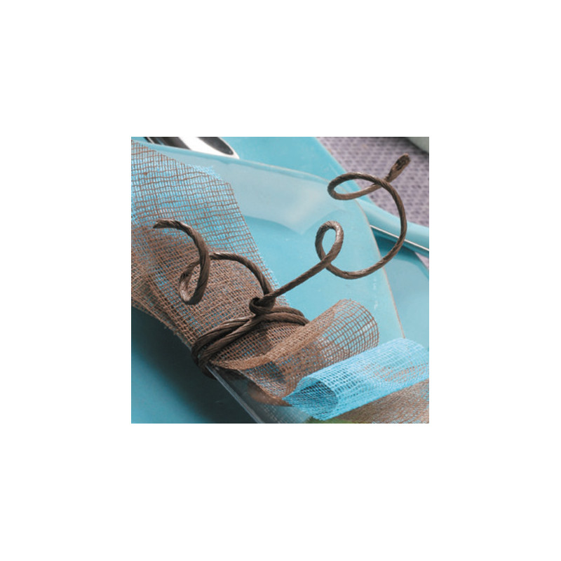 Bobine 20m corde laitonnée 2mm marron