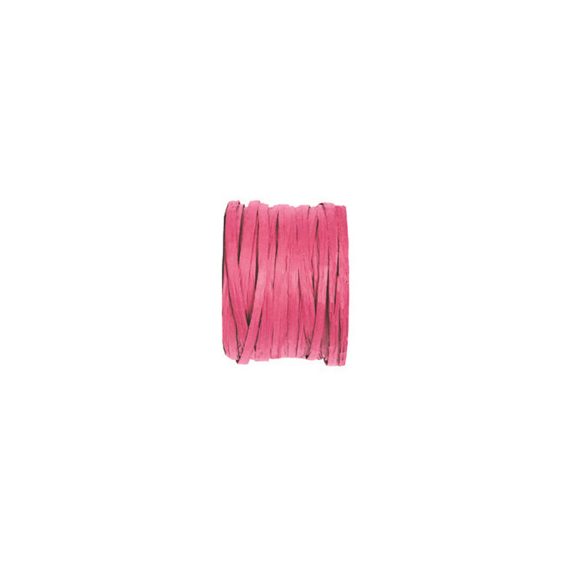 Bobine 20m corde laitonnée 2mm fushia