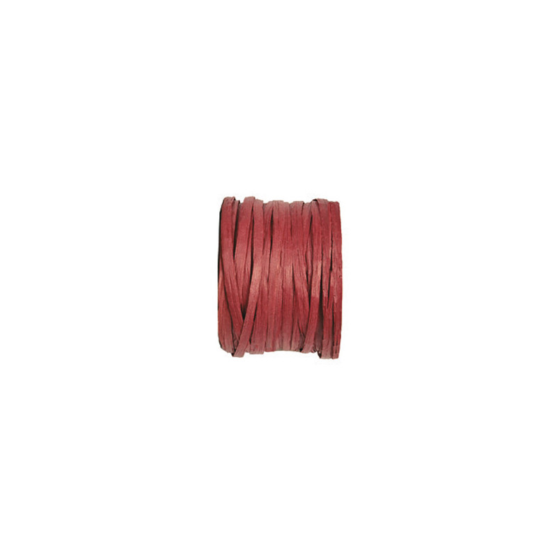 Bobine 20m corde laitonnée 2mm bordeaux