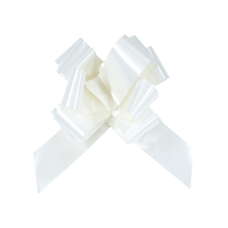 Sachet de 10 noeuds à tirer 50mm blanc