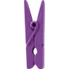 Sachet de 12 pinces en bois, 3,5 cm, prune
