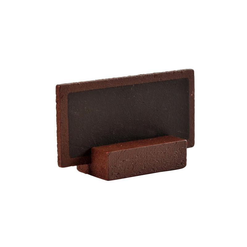 Sachet de 6 petites ardoises 3x6cm chocolat