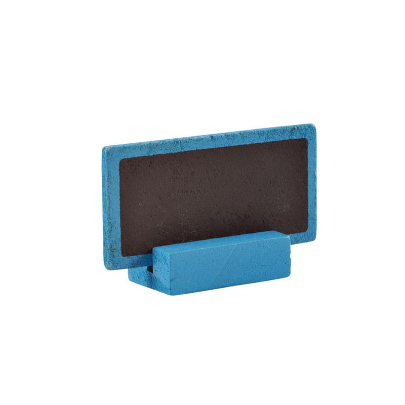 Sachet de 6 petites ardoises 3x6cm turquoise
