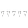 Guirlande papier 6m pavillons fantomes blancs, 20x30cm