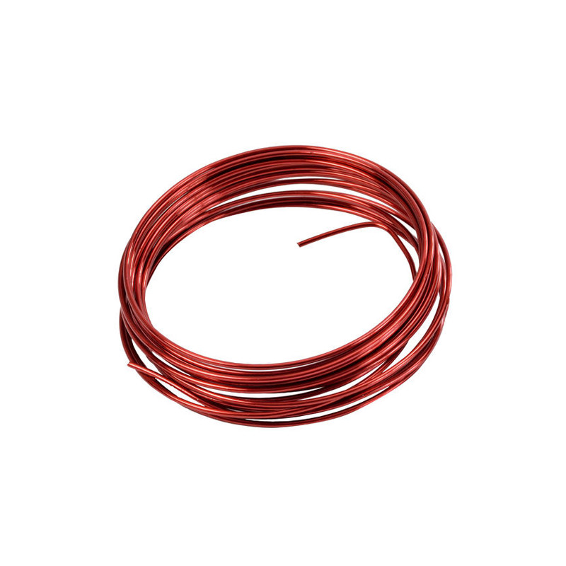 Sachet 5m fil métallique 2mm rouge