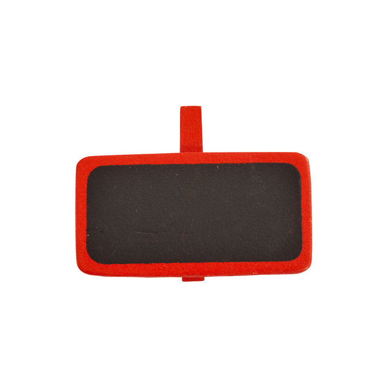 Sachet de 12 porte nom ardoise rouge