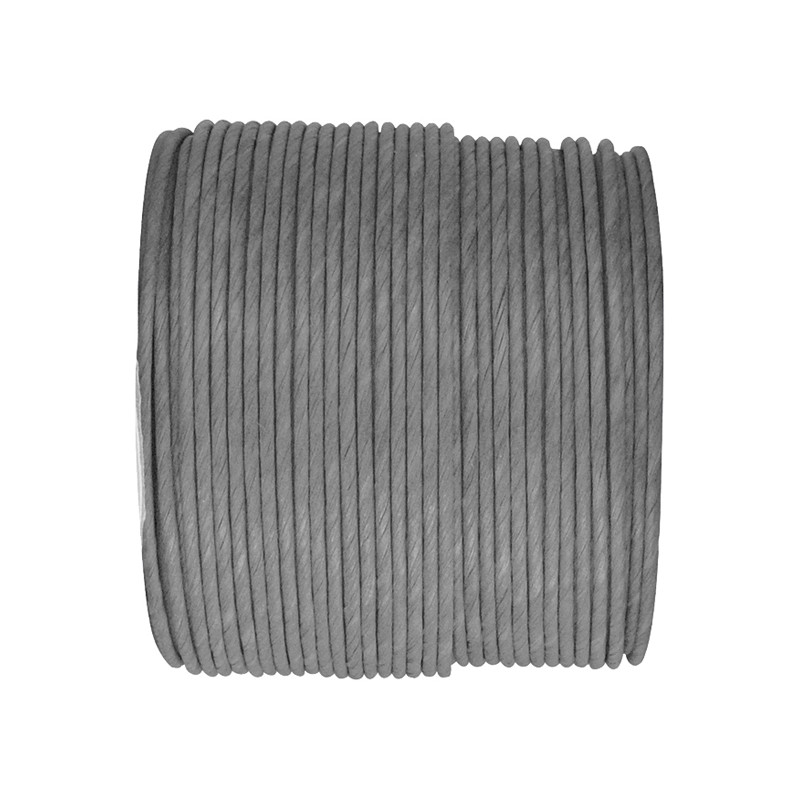 Bobine 20m corde laitonnée 2mm gris