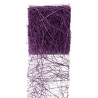 Bobine 5m ruban abaca 7 cm prune