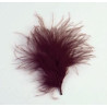 Sachet de 20 plumes de décoration Marron