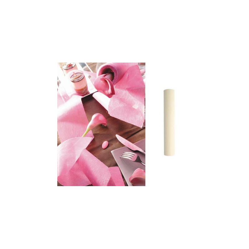 Ruban en tissu non tissé 10 cm Ivoire, bobine de 10 m