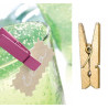 Sachet de 12 pinces en bois, 3,5 cm, Or