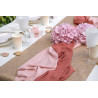 Chemin table crêpe rose poudre 3 M