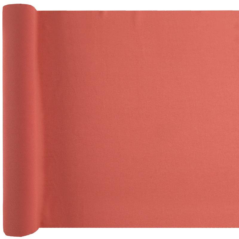 Chemin table crêpe terracotta 3 M