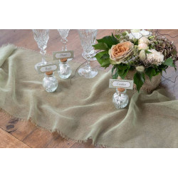 Chemin table naturel olive 5 M