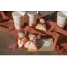 10 sacs organza terracotta
