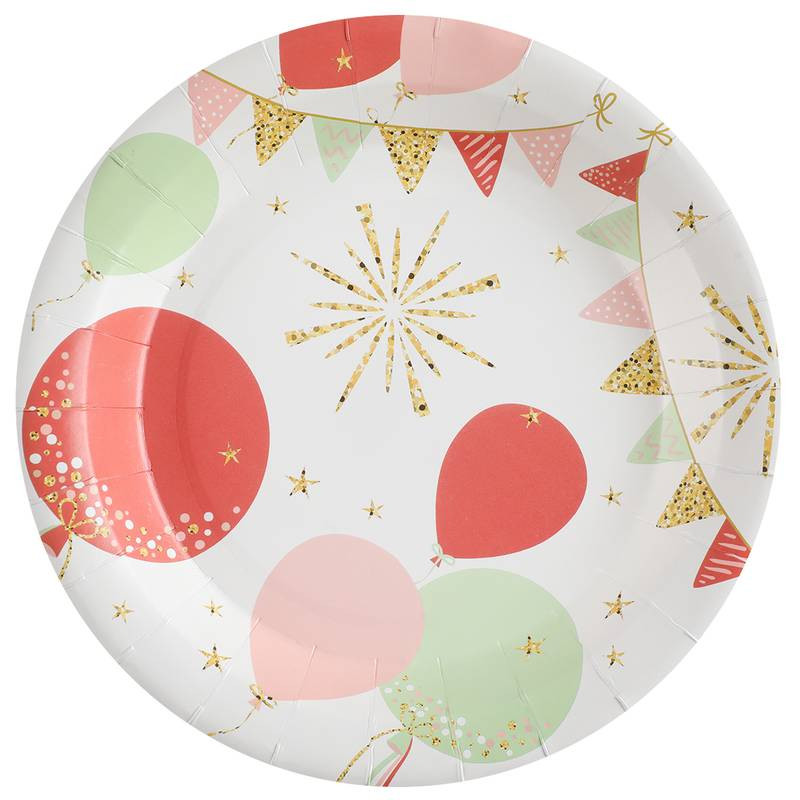 10 assiettes scintillant